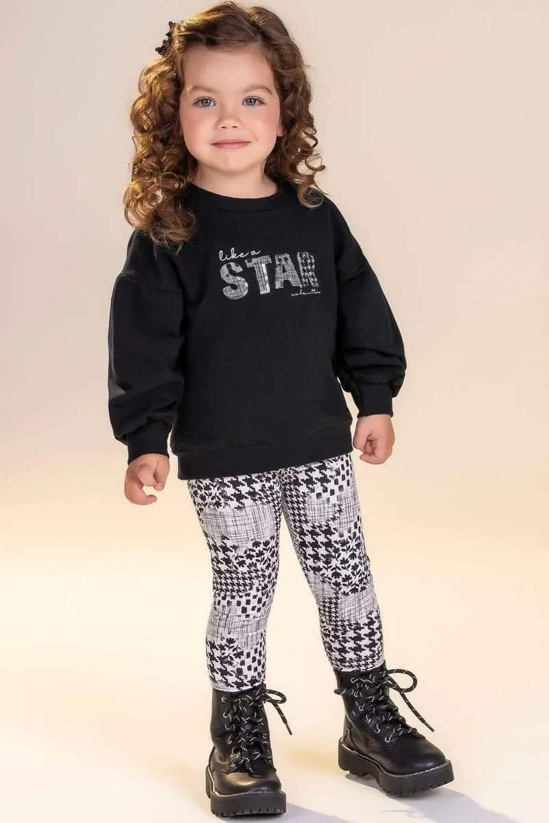 CONJUNTO INFANTIL COLORITTÁ BLUSÃO EM MOLECOTTON FELPADO E CALÇA EM TECHNO WOOL SUBLIMADO - 73148