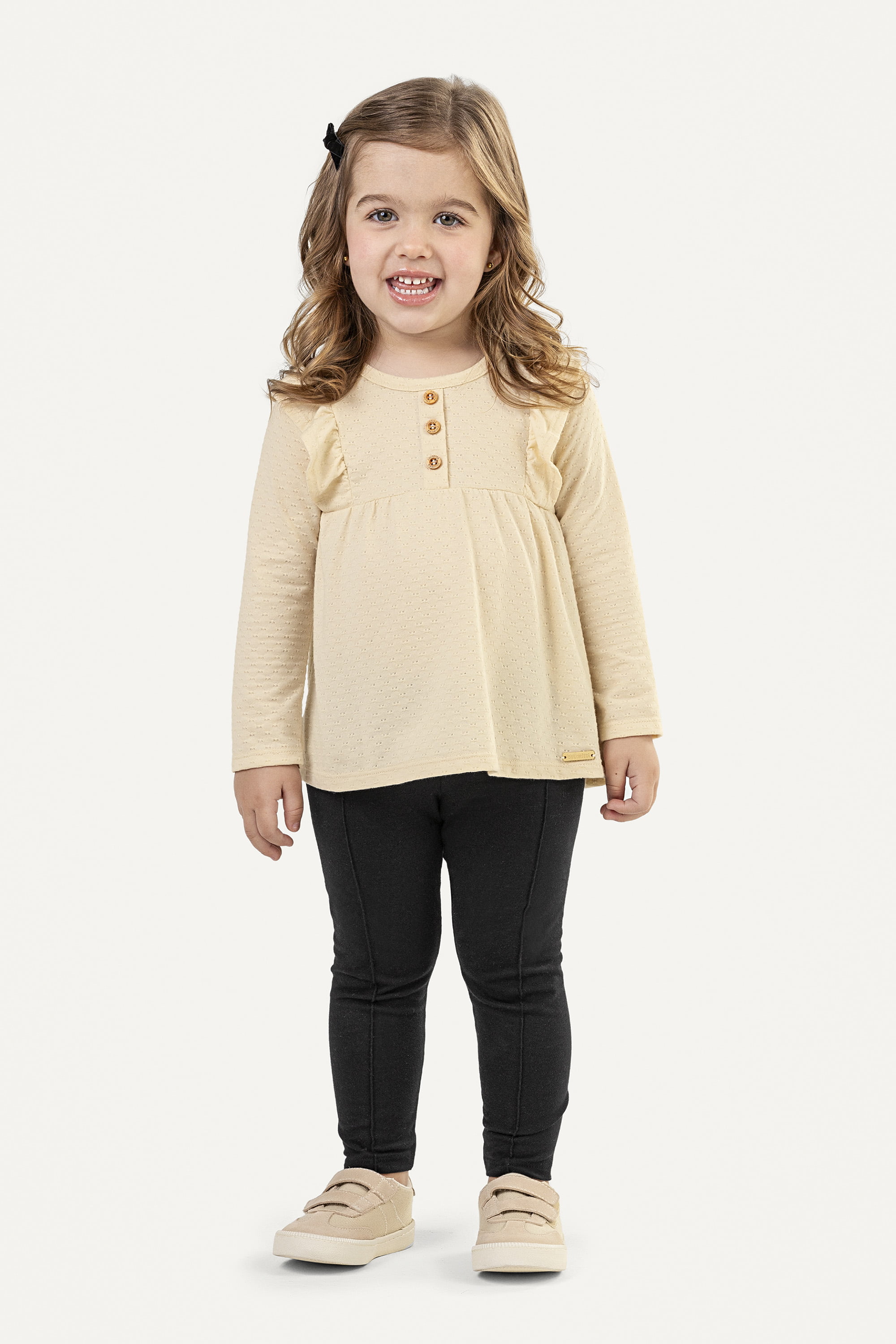 CONJUNTO INFANTIL MENINA COLORITTÁ BLUSA MANGA LONGA E CALÇA LEGGING - 73230
