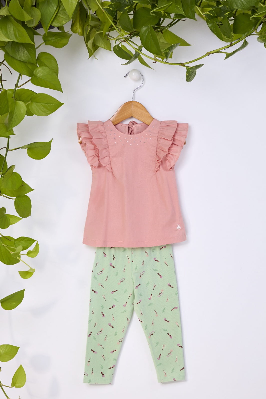 CONJUNTO INFANTIL SOMNII BATINHA EM TRICOLINE E CALÇA LEGGING EM COTTON - 3243032