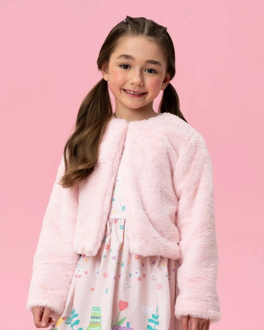 CASACO INFANTIL MON SUCRÉ PELUCIADO ROSA - 51134228026