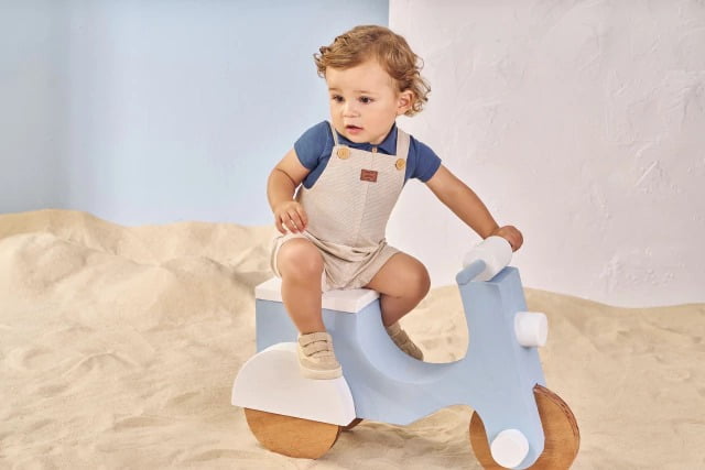 CONJUNTO INFANTIL DIVERTTO BODY POLO E JARDINEIRA - 16244