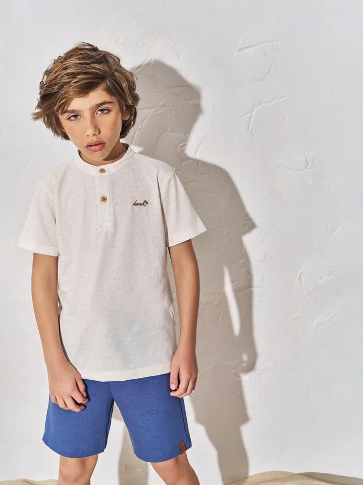 CONJUNTO INFANTIL DIVERTTO CAMISA POLO E BERMUDA - 27064