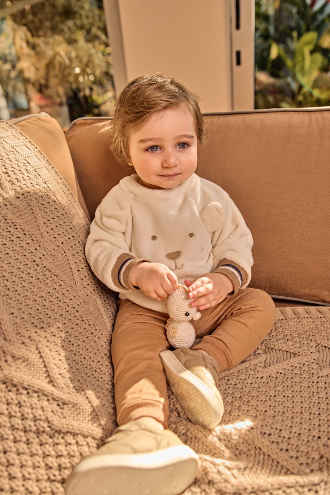 CONJUNTO INFANTIL ONDA MARINHA BLUSA EM PELO FLEECE E CALÇA EM MOLETOM - 1251030