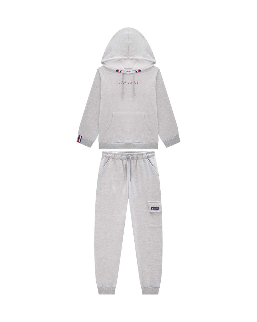 CONJUNTO INFANTIL ONDA MARINHA BLUSÃO E CALÇA EM MOLETOM - 1251124