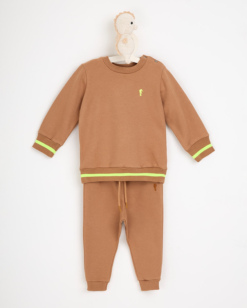 CONJUNTO INFANTIL ONDA MARINHA BLUSÃO E CALÇA EM MOLETOM FELPADO - 1251028