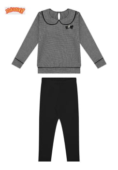 CONJUNTO INFANTIL ALAKAZOO BLUSA MANGA LONGA E CALÇA LEGGING - 65288