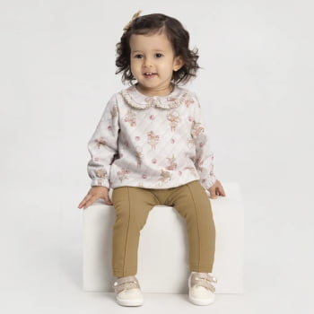 CONJUNTO INFANTIL ALAKAZOO BLUSÃO ESTAMPO E CALÇA FELPADA - 65272