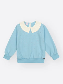 CONJUNTO INFANTIL CINTI BLSÃO E CALÇA EM MOLETINHO COM STRASS - 012260420