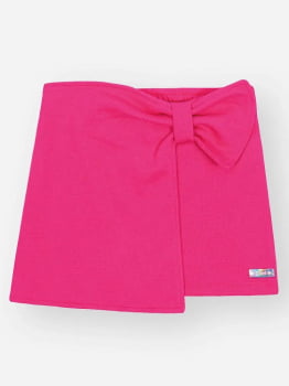 CONJUNTO INFANTIL CINTI BLUSA COM ESTAMPA DE CORAÇÕES E SHORT-SAIA - 12640