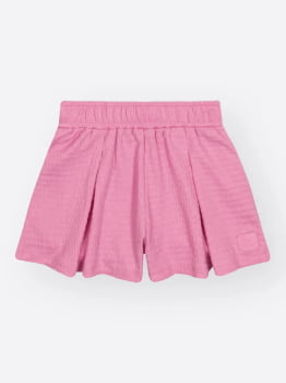 CONJUNTO INFANTIL CINTI BLUSA CROPPED E SHORTS EM LASTEX - 012262550