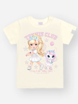 CONJUNTO INFANTIL CINTI BLUSA E CALÇA ESTAMPA TENNIS CLUB COM STRSS - 10483