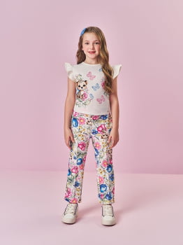 CONJUNTO INFANTIL CINTI BLUSA E CALÇA ESTAMPADA - 12741 CONJUNTO INFANTIL CINTI BLUSA E CALÇA ESTAMPADA - 12741