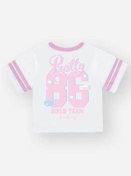 CONJUNTO INFANTIL CINTI BLUSA E SHORT ESTAMPA TENIS CLUB - 12707