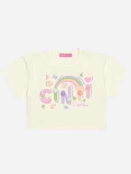 CONJUNTO INFANTIL CINTI BLUSA E SHORT ESTAMPADA ARCO - ÍRIS - 12228