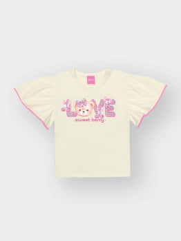 CONJUNTO INFANTIL CINTI BLUSA E SHORT ESTAMPADO - 12544