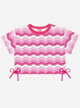 CONJUNTO INFANTIL CINTI BLUSA E SHORT ESTAMPADO - 12708