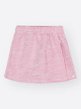 CONJUNTO INFANTIL CINTI BLUSA EM COTTON ESTAMPADA E SHORT-SAIA EM TWEED - 012260550
