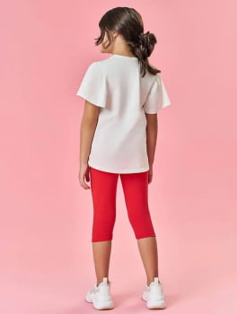 CONJUNTO INFANTIL CINTI BLUSA ESTAMPA TUTI FRUTTI E CALÇA CAPRI - 12271