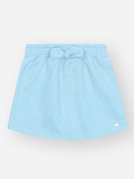 CONJUNTO INFANTIL CINTI BLUSA ESTAMPA UNICÓRNIO E SHORT - SAIA COM STRASS - 10478