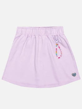 CONJUNTO INFANTIL CINTI BLUSA SOBREPOSIÇÃO E SHORT - SAIA - 12293