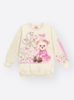 CONJUNTO INFANTIL CINTI BLUSÃO E CALÇA EM MOLETOM FELPADO - 012261600 12883