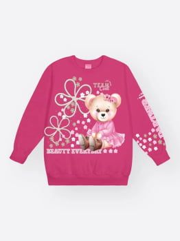 CONJUNTO INFANTIL CINTI BLUSÃO E CALÇA EM MOLETOM FELPADO - 012261600 12883
