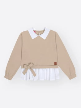 CONJUNTO INFANTIL CINTI BLUSÃO E CALÇA JOGGER EM MOLETOM WAFFLE - 012261590