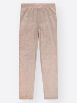 CONJUNTO INFANTIL CINTI BLUSÃO EM MOLETOM E CALÇA LEGGING EM VELUDO COM FÓIL - 012261740