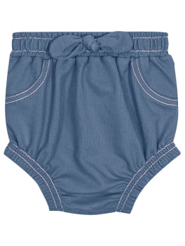 CONJUNTO INFANTIL CINTI BABY BODY COM ESTAMPA URSO E SHORT JEANS - 10259