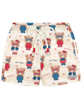 CONJUNTO INFANTIL CINTI BABY BODY E SHORT COM ESTAMPA DE URSINHO - 10262