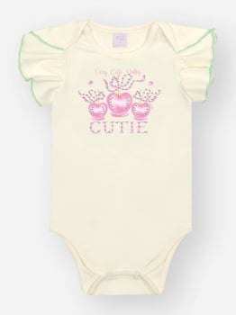 CONJUNTO INFANTIL CINTI BODY E SHORT ESTAMPADO ACOMPANHA UMA FAIXA DE CABELO - 10467