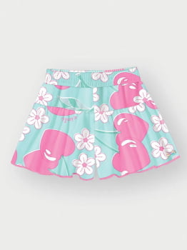 CONJUNTO INFANTIL CINTI EM COTTON LINHO ESTAMPA DE CEREJAS - 12548