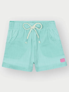 CONJUNTO INFANTIL CINTI REGATA EM COTTON ACOMPANHA SHORT E KIMONO - 12586