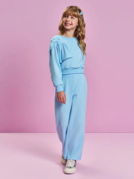 CONJUNTO INFANTIL CINTII BLUSÃO E CALÇA EM MOLETINHO WAFFLE - 012261640 CONJUNTO INFANTIL CINTII BLUSÃO E CALÇA EM MOLETINHO WAFFLE - 012261640