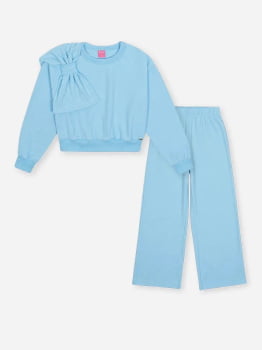 CONJUNTO INFANTIL CINTII BLUSÃO E CALÇA EM MOLETINHO WAFFLE - 012261640 CONJUNTO INFANTIL CINTII BLUSÃO E CALÇA EM MOLETINHO WAFFLE - 012261640