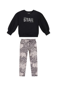 CONJUNTO INFANTIL COLORITTÁ BLUSÃO EM MOLECOTTON FELPADO E CALÇA EM TECHNO WOOL SUBLIMADO - 73148