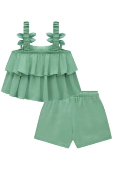 CONJUNTO INFANTIL INFANTI BLUSA BOXY E SHORT EM VISCOSE - 84869
