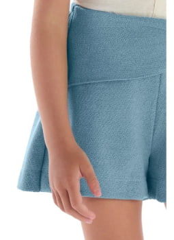 CONJUNTO INFANTIL KIKI BLUSA EM LINHO COM SHORT TEXTURIXADO - 3500127