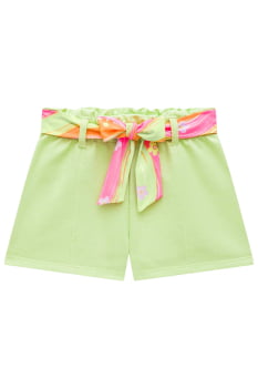 CONJUNTO INFANTIL KUKIÊ BLUSA BOXY OVER EM MEIA MALHA E SHORTS EM MOLETOM - 75867