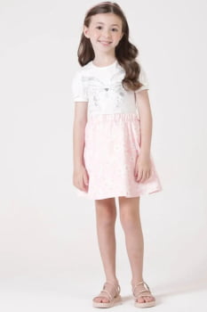 CONJUNTO INFANTIL KUKIÊ BLUSA EM COTTON E SAIA EM SUPER CETIM COM SHORTS EMBUTIDO - 90294 CONJUNTO INFANTIL KUKIÊ BLUSA EM COTTON E SAIA EM SUPER CETIM COM SHORTS EMBUTIDO - 90294