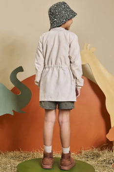 CONJUNTO INFANTIL KUKIÊ BLUSA EM COTTON E SHORTS EM COTELÊ - 90651