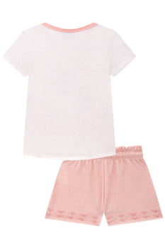 CONJUNTO INFANTIL KUKIÊ BLUSA EM COTTON LINHO E SHORTS EM MALHA POWER - 76053