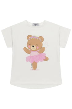 CONJUNTO INFANTIL KUKIÊ BLUSA EM MEIA MALHA E SHORTS EM NYLON CUPRO - 86764