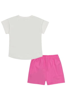 CONJUNTO INFANTIL KUKIÊ BLUSA EM MEIA MALHA E SHORTS EM TRICOLINE - 88400