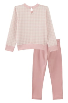 CONJUNTO INFANTIL KUKIÊ BLUSÃO EM MOLETOM COM PELÚCIA E CALÇA LEGGING EM TERMOSKIN - 92142