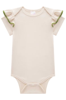 CONJUNTO INFANTIL KUKIÊ BODY E SALOPETE EM JEANS - 75491