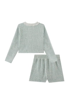 CONJUNTO INFANTIL KUKIÊ CASAQUETO E SHORT-SAIA EM TWEED COMFY - 90922