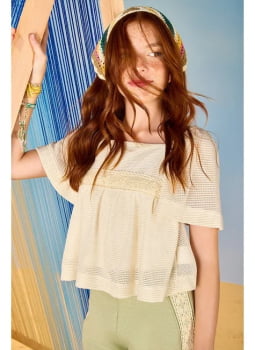 CONJUNTO INFANTIL MENINA ANJO BLUSA EM MALHA TRICOT E SHORTS EM MOLETOM VERDE -4500084 CONJUNTO INFANTIL MENINA ANJO BLUSA EM MALHA TRICOT E SHORTS EM MOLETOM VERDE -4500084