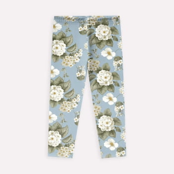 CONJUNTO INFANTIL MENINA MILON BLUSA E CALÇA EM COTTON ESTAMPA FLORES - 2000790