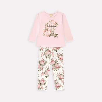 CONJUNTO INFANTIL MILON BLUSA E CALÇA EM COTTON ESTAMPADA - 2000758